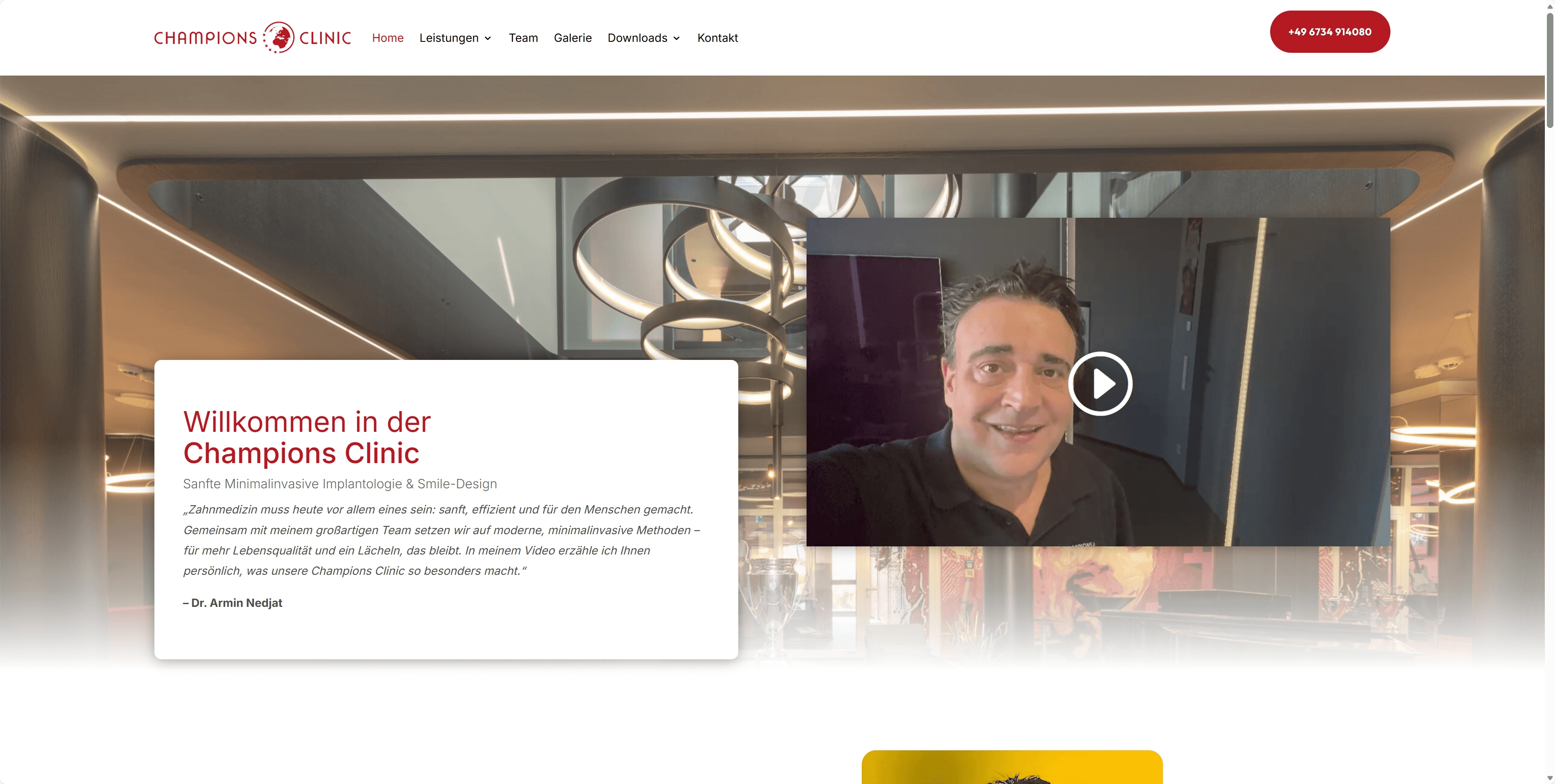 Screenshot – Champions Clinic - Dr. Armin Nedjat